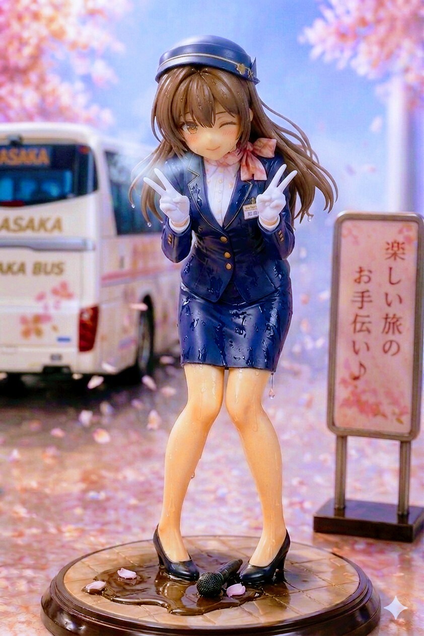 Geminiで修学旅行中のPAで、何かに間に合わなかったバスガイドさんフィギュア