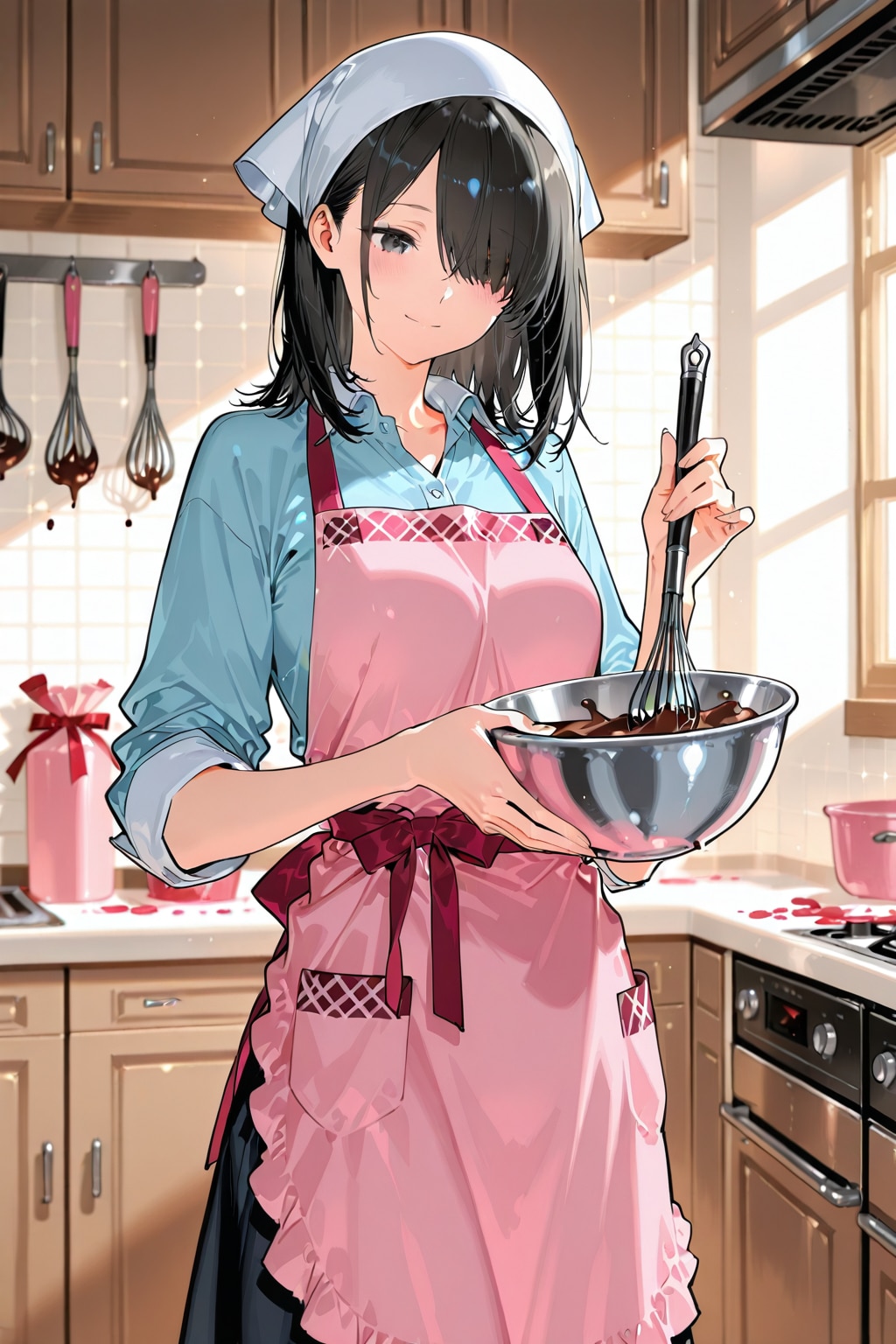 めかくれ女子＃９２ | の人気AIイラスト・グラビア