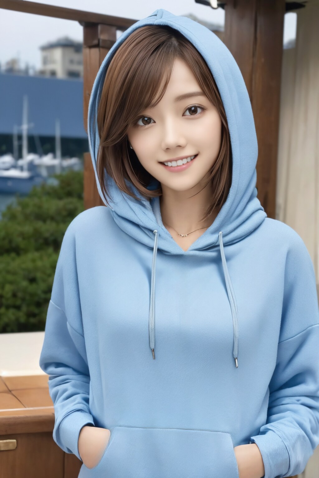 パーカー姿の れなちゃん（remake）