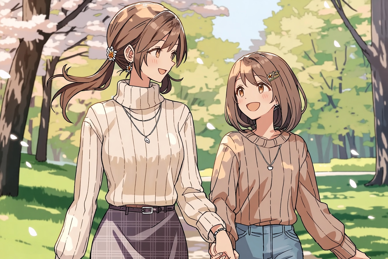 母と娘249 | の人気AIイラスト・グラビア