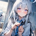 ネクタイむずかしい【ブルアカ・生塩ノア】 3枚目