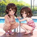 ピンク水着の幼女 2枚目