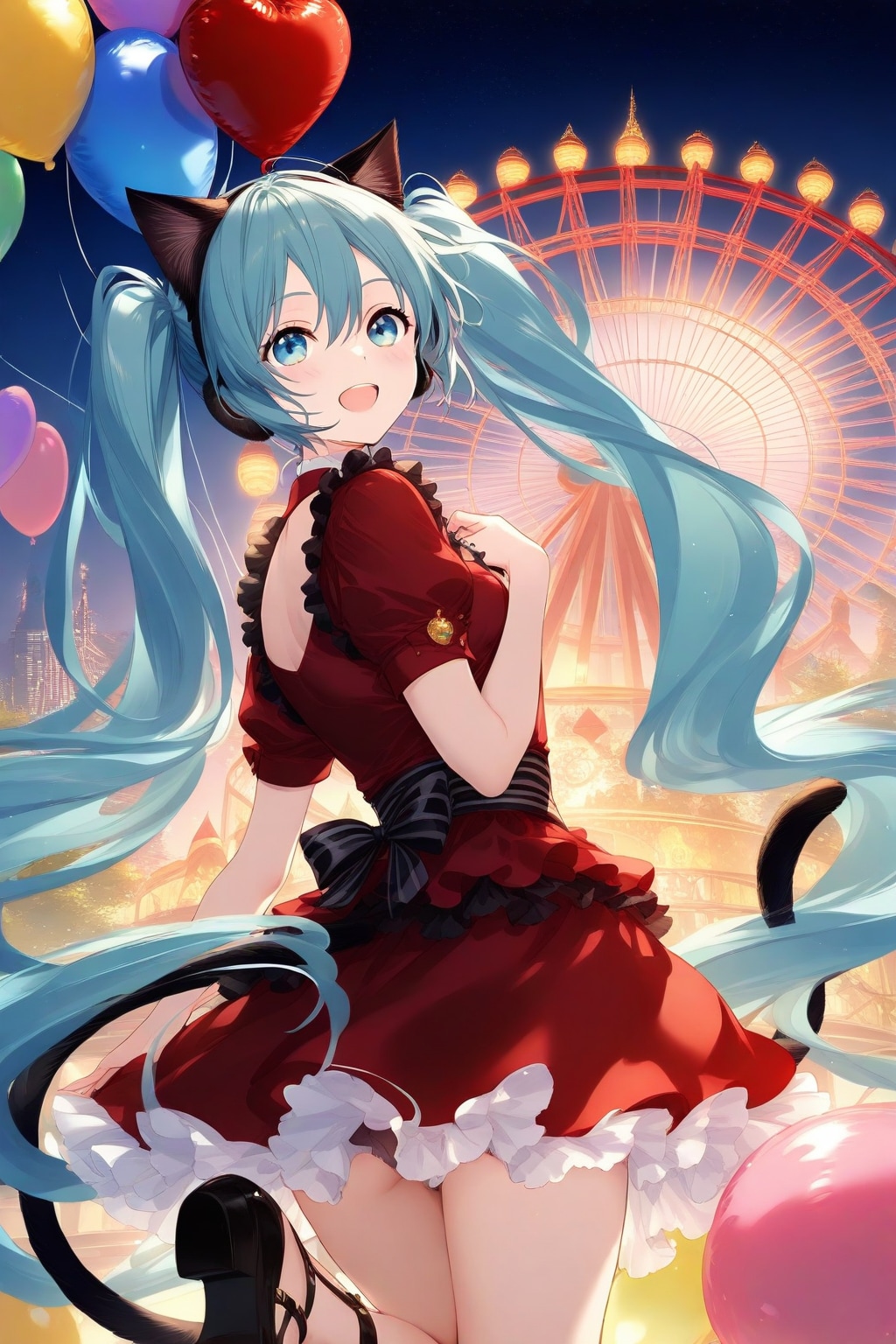 遊園地でナイトフェス