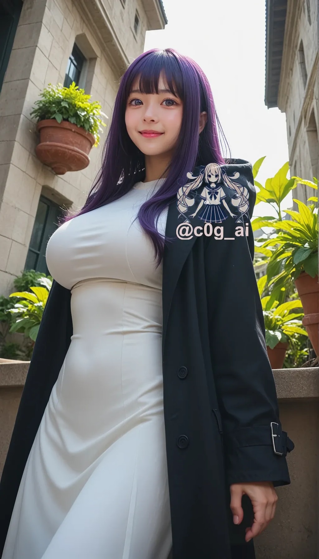 フェルンのコスプレをしている絵里奈