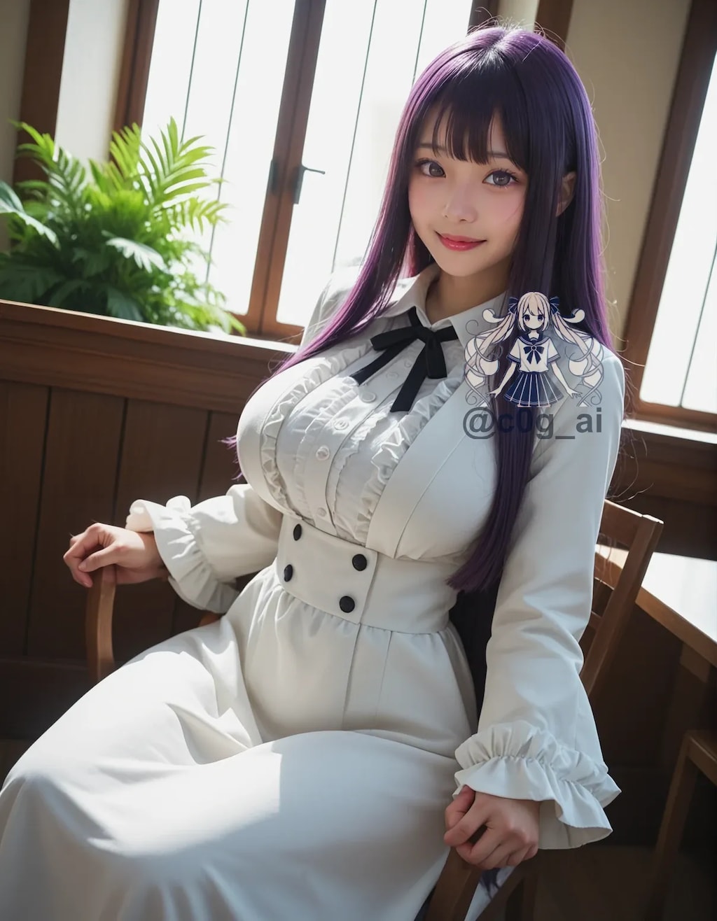 フェルンのコスプレをしている絵里奈