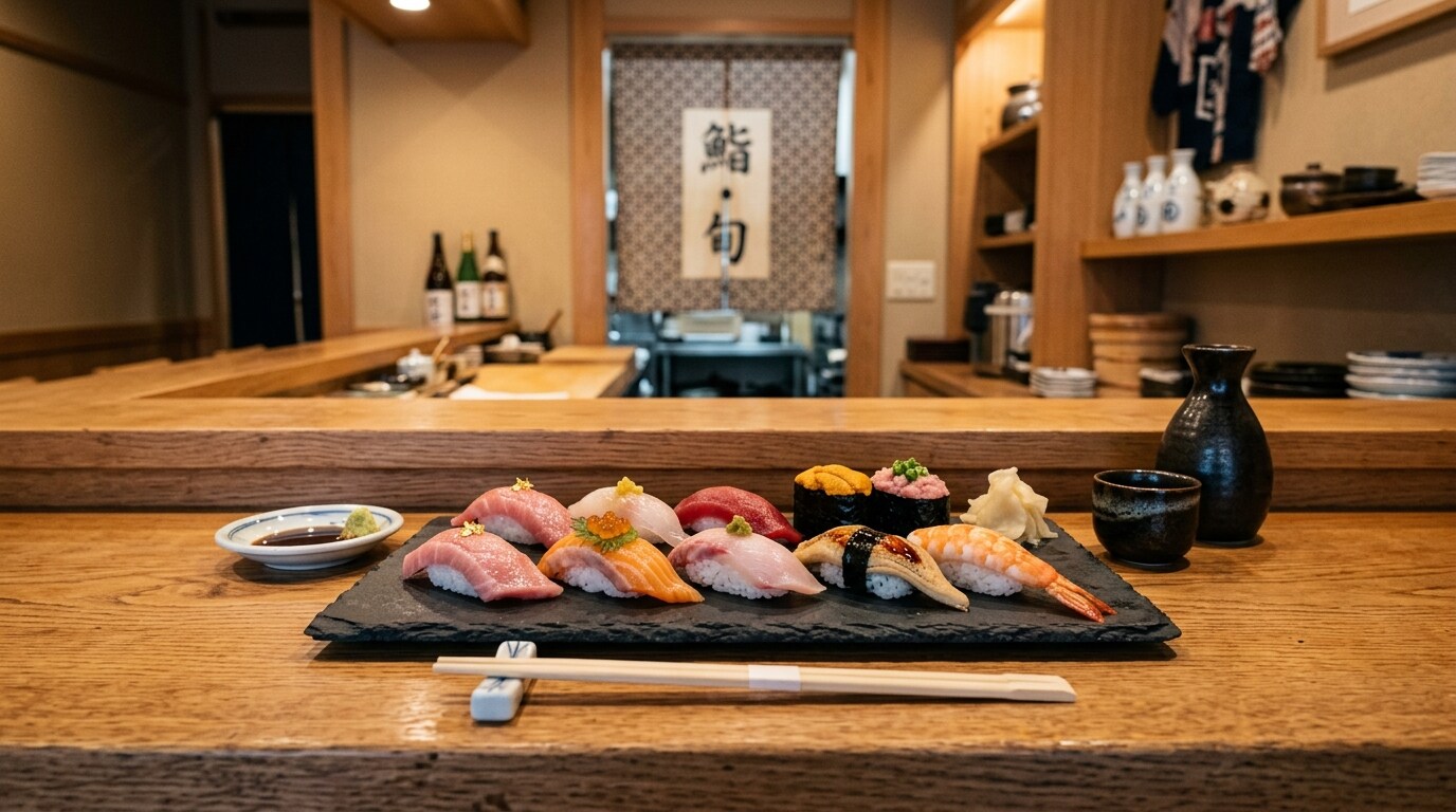摩訶不思議食堂の立ち食い寿司