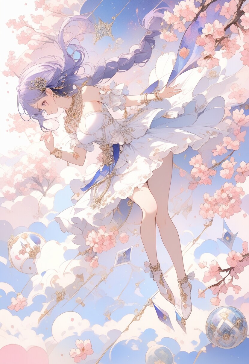 Days AI「春の空を舞う美少女」