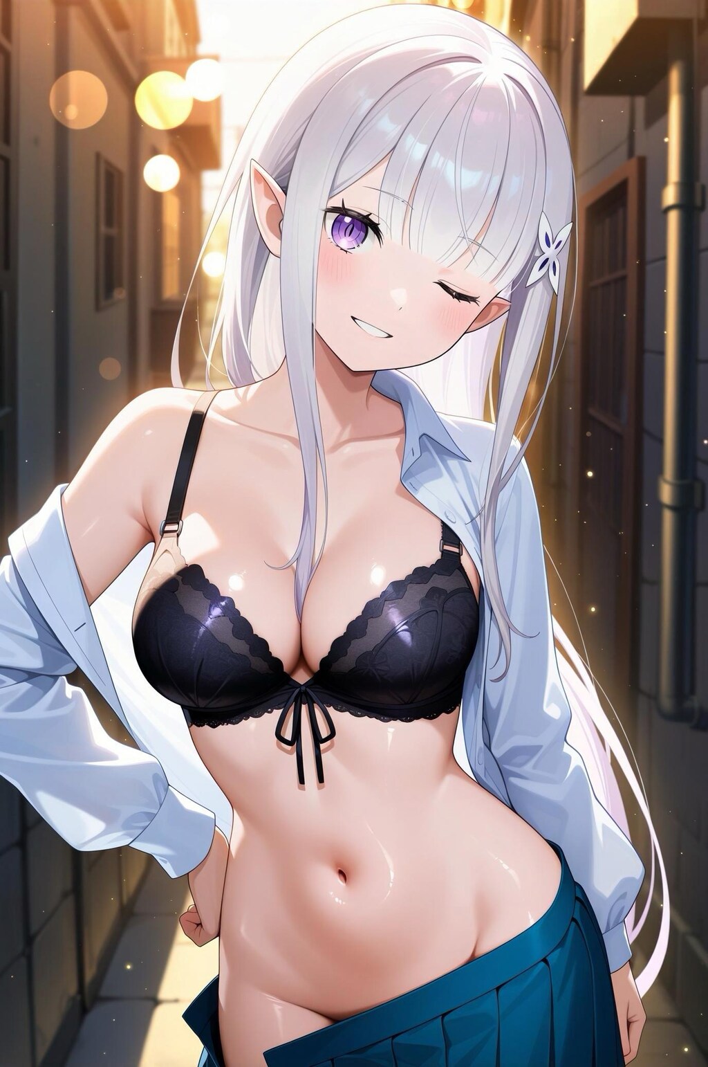 大胆な露出
