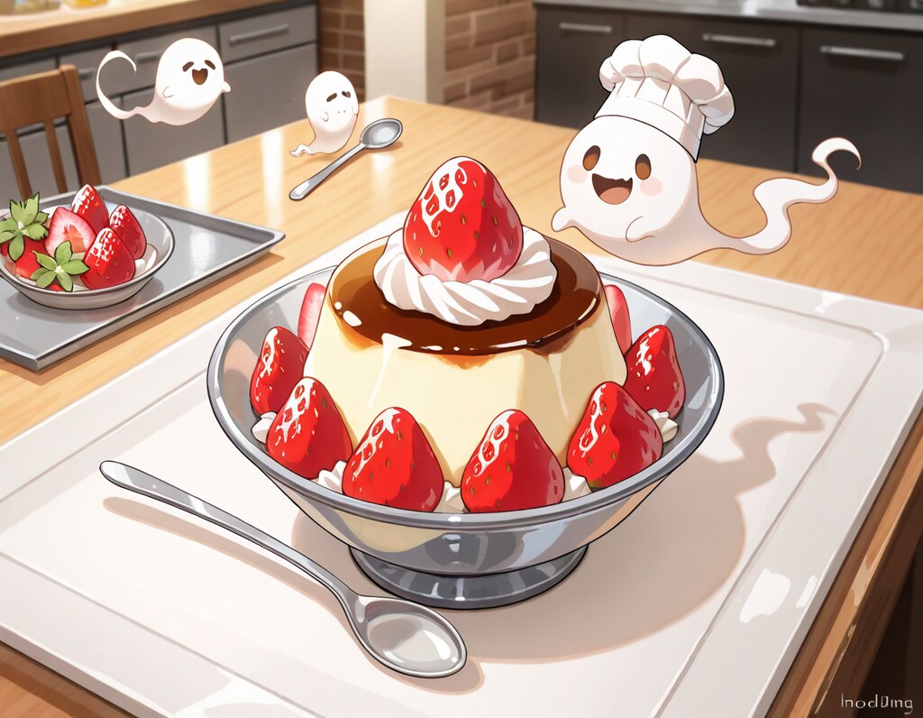 デザートのお化けパティシエ御手製プリン