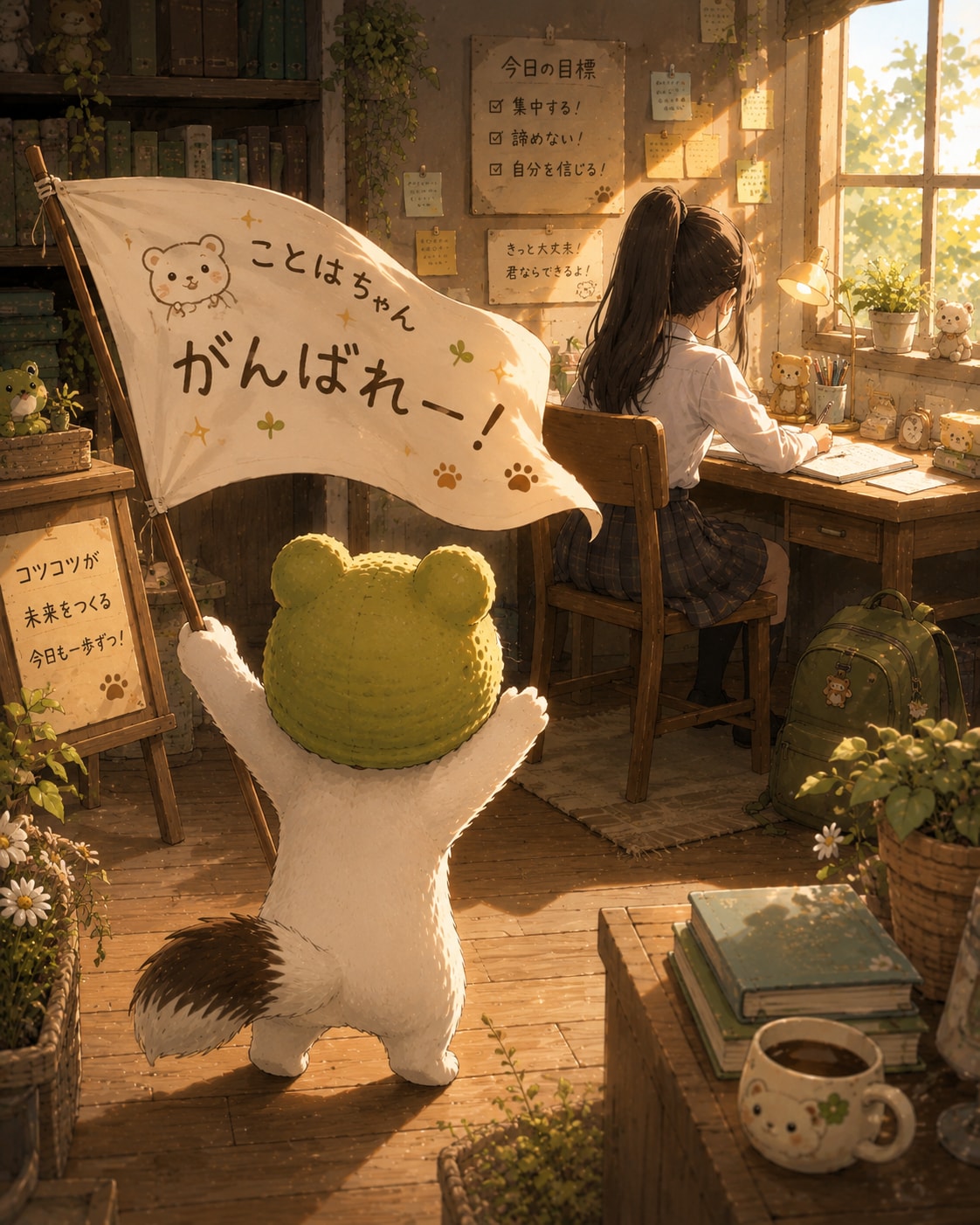 ことはちゃんは受験生。静かに応援するぞ！ | の人気AIイラスト・グラビア
