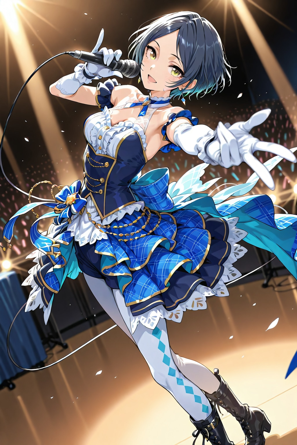 【コンサート】速水奏ちゃん　新作衣装(黒ブーツVer.) | の人気AIイラスト・グラビア