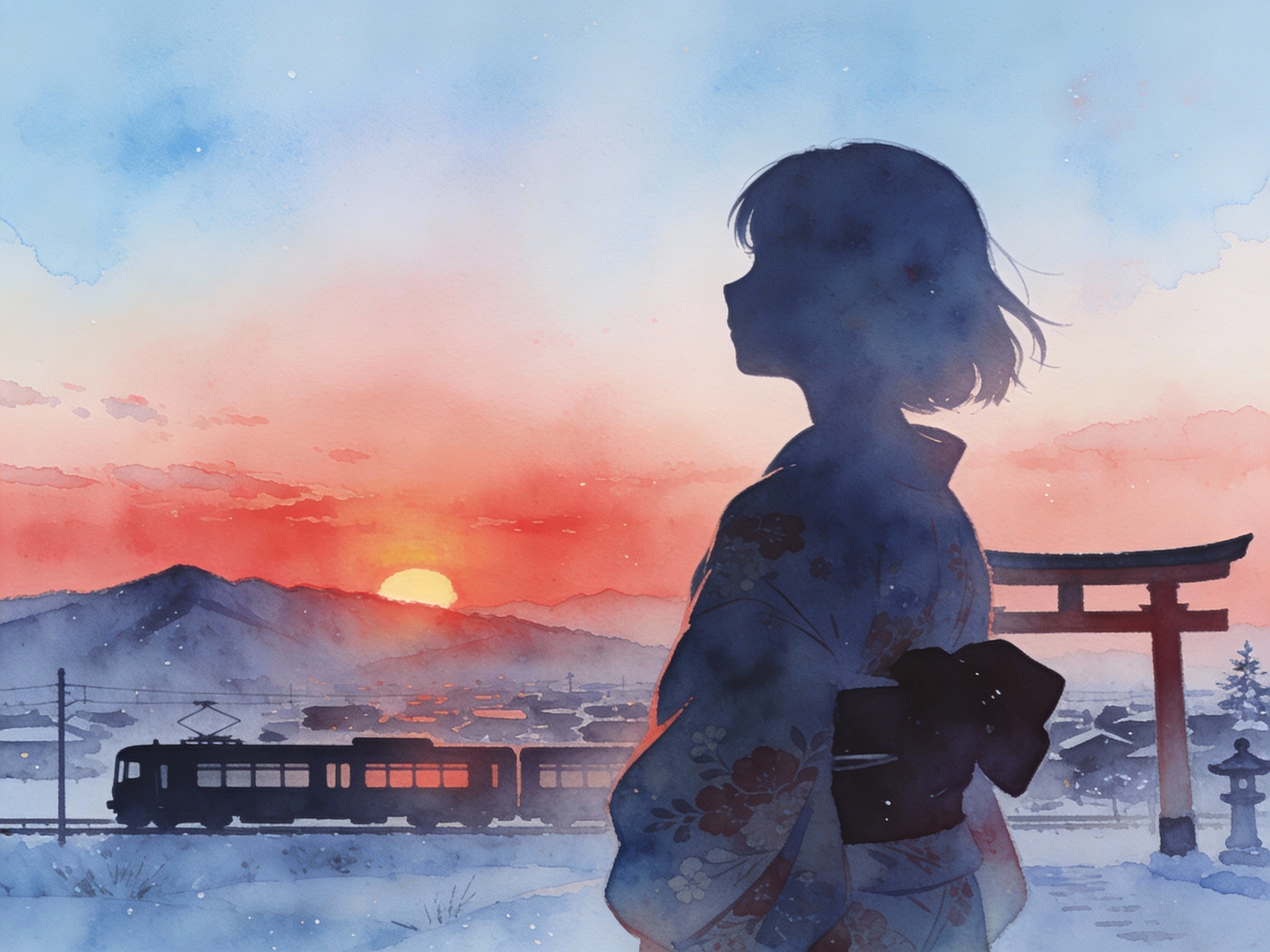 初詣 | の人気AIイラスト・グラビア