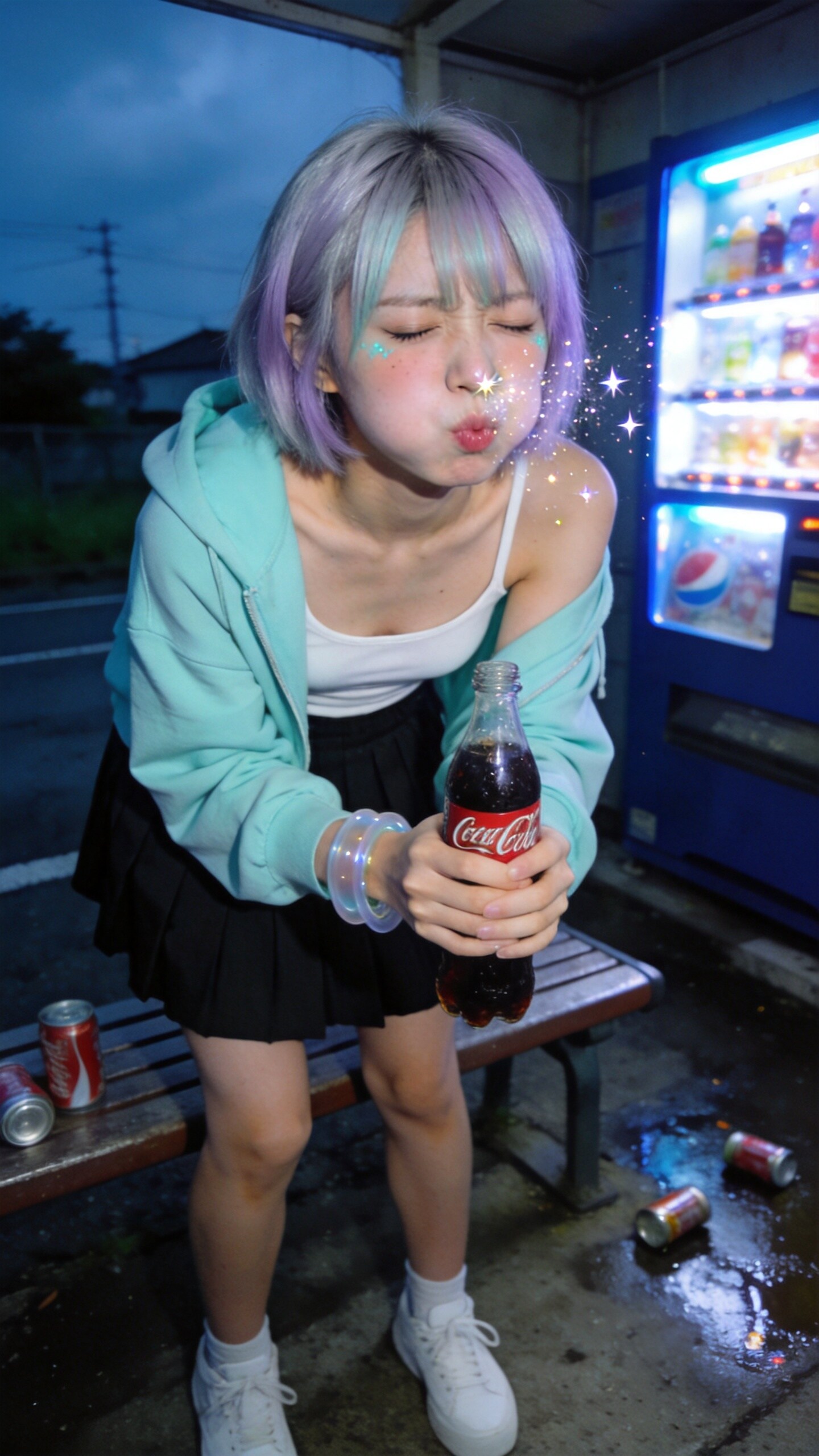 Tiny Supernova in Her Cheeks