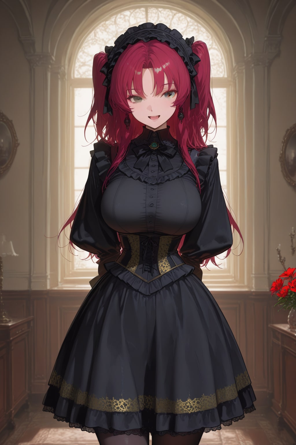 よその娘、焔崎千尋ゴスロリ服 | の人気AIイラスト・グラビア