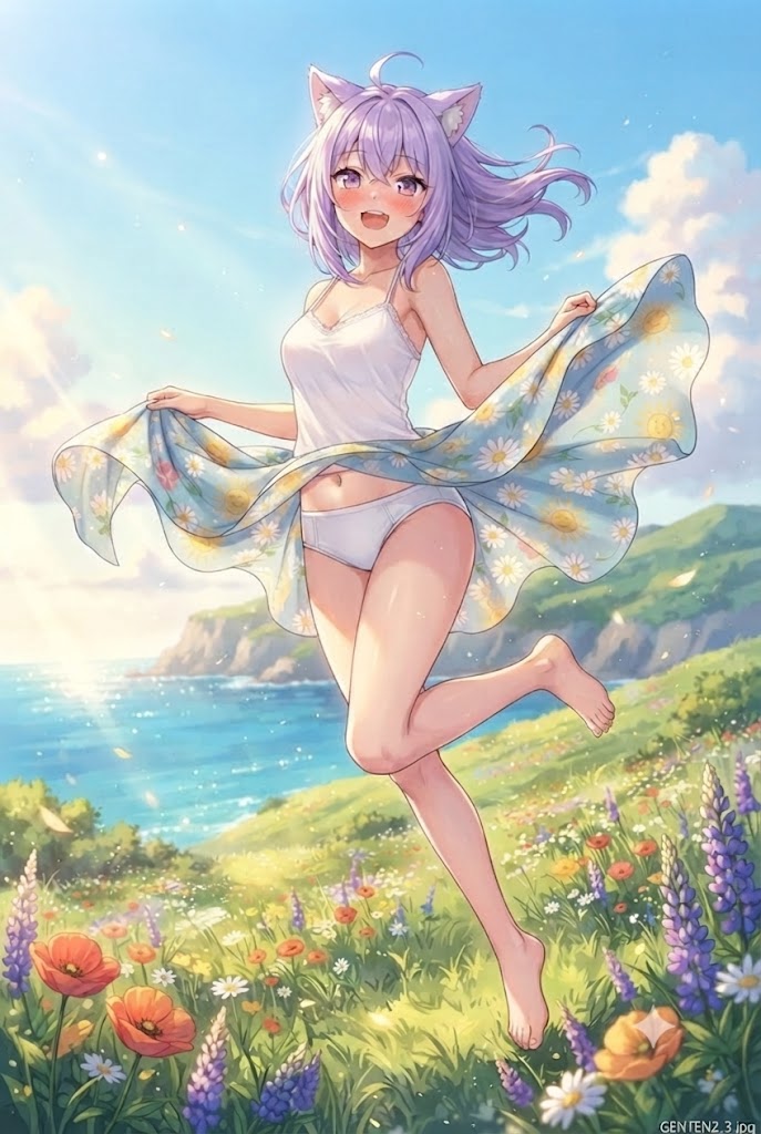 草原とパンチラのシス