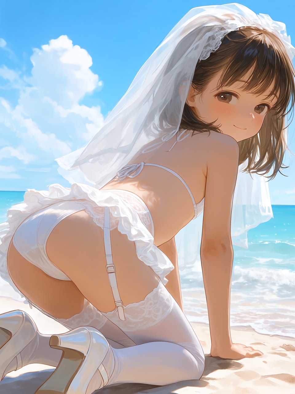 ビーチの花嫁