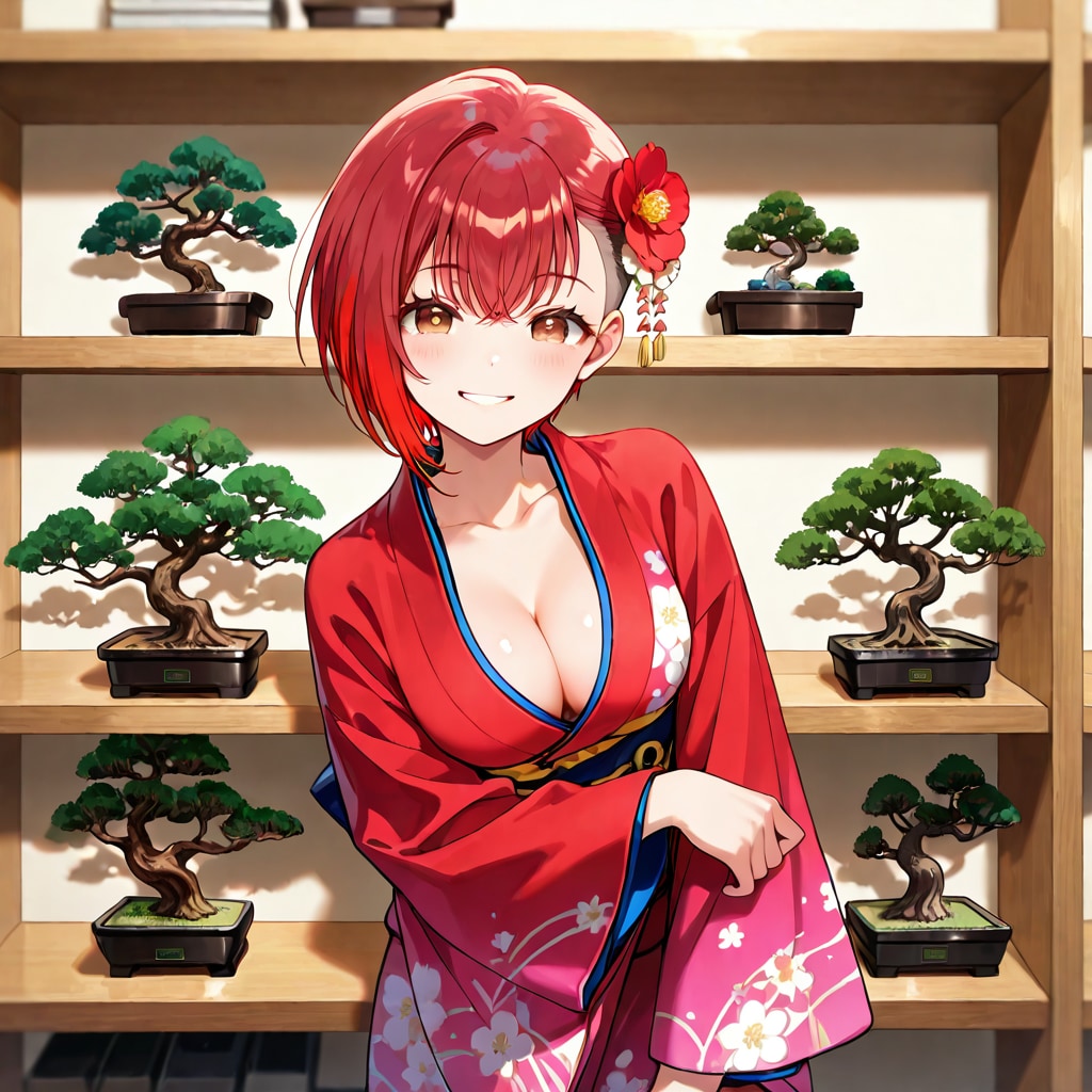 盆栽屋の看板娘