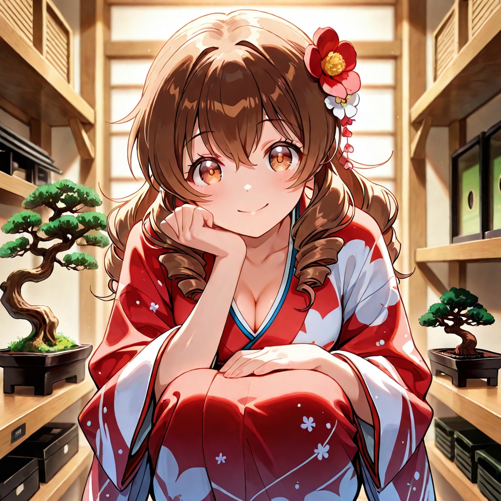 盆栽屋の看板娘