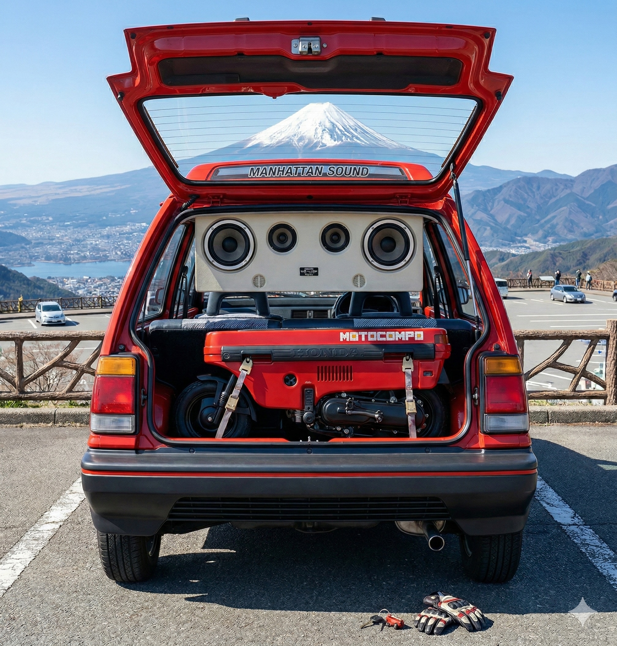 モトコンポとマンハッタンHi-Fi | の人気AIイラスト・グラビア