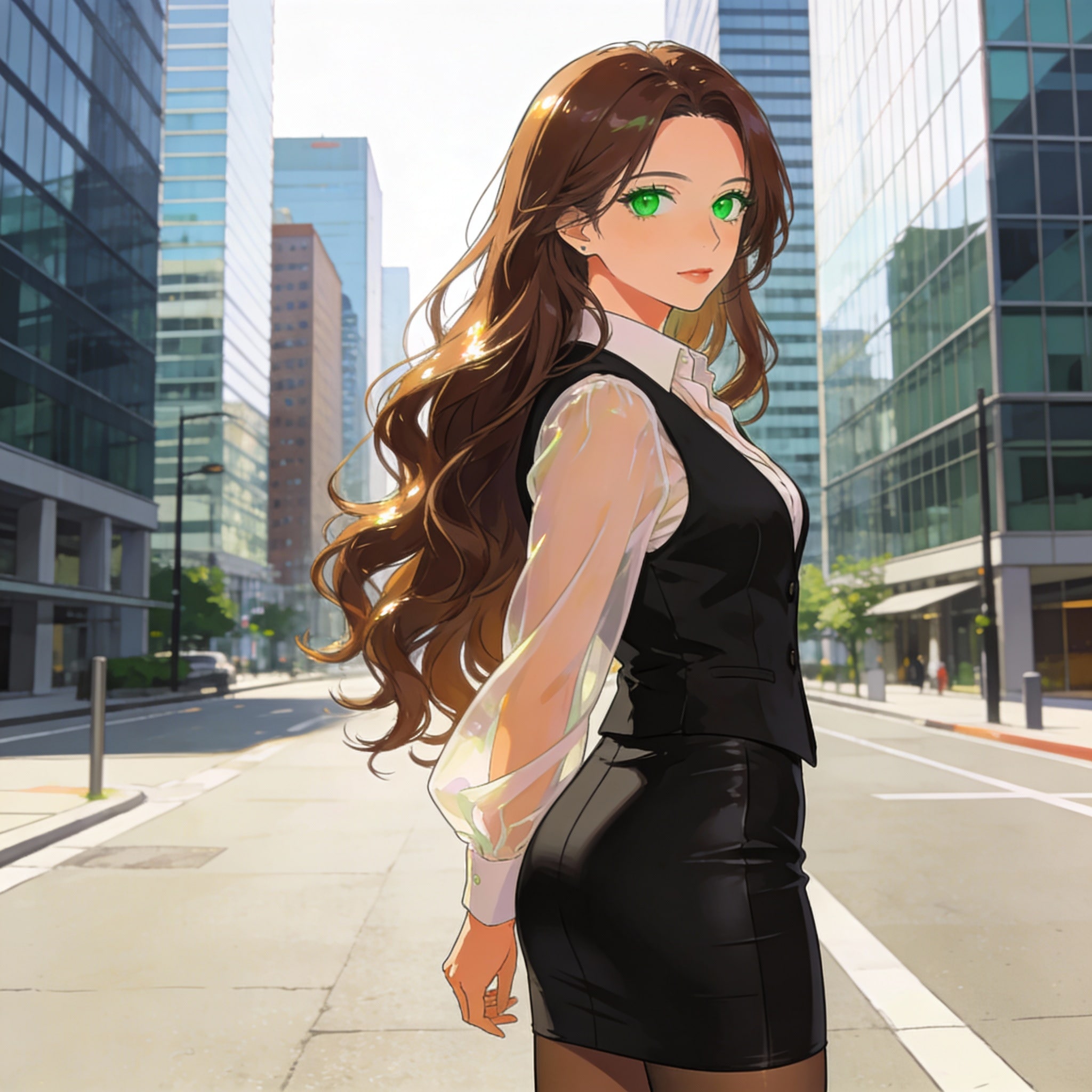 ちょっとセクシーなＯＬさん | の人気AIイラスト・グラビア