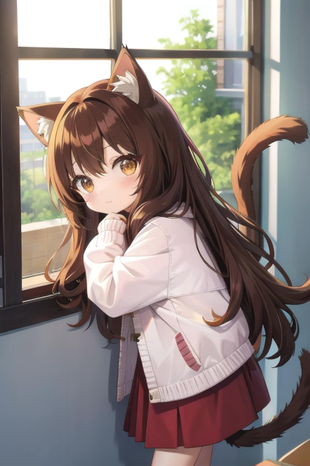 ちびなごにゃん🐈💐💛(何回やってもしっぽいっぱい生えた😿)