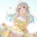 黄色ドレス🟡４⛵️竹内さとみ22才 4枚目