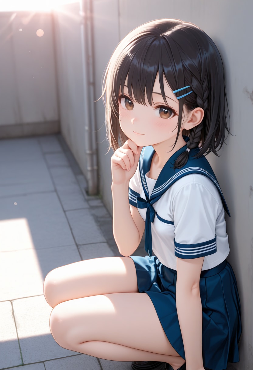 黒髪の美少女(376)