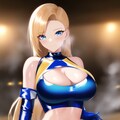 金髪ロング青エナメルレースクイーンちゃん NovelAI試作 2枚目
