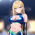 金髪ロング青エナメルレースクイーンちゃん NovelAI試作 3枚目