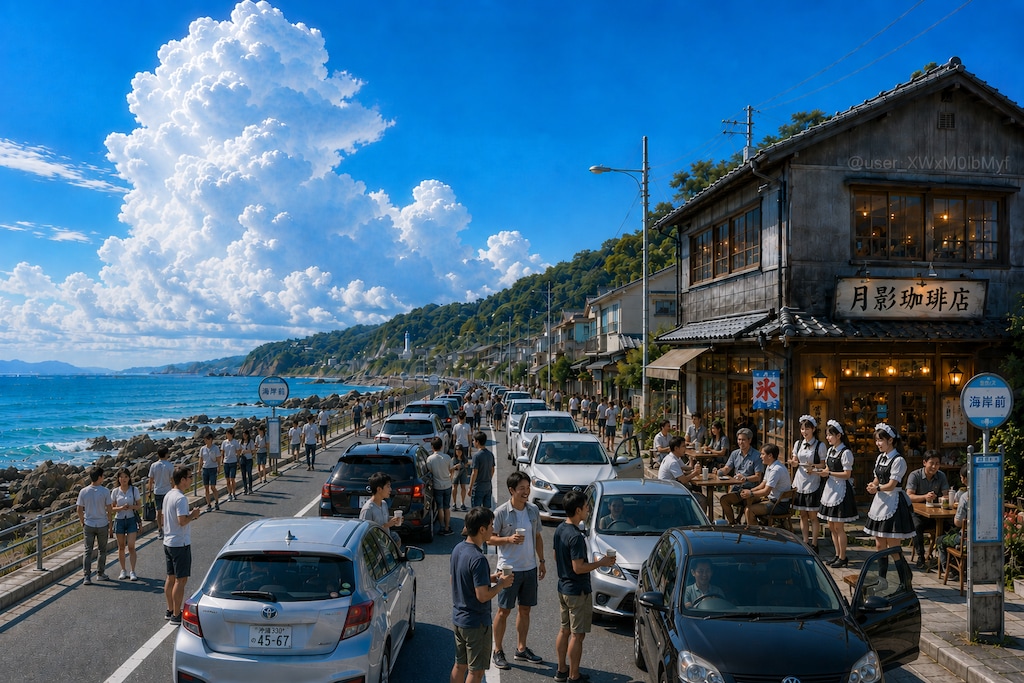 海岸前の「月影珈琲店」　８