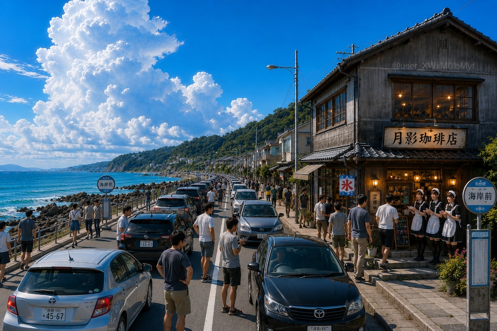 海岸前の「月影珈琲店」　８