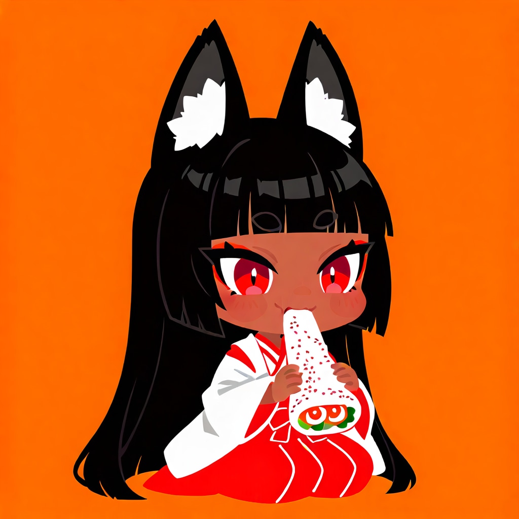 食事中朱華ちゃん