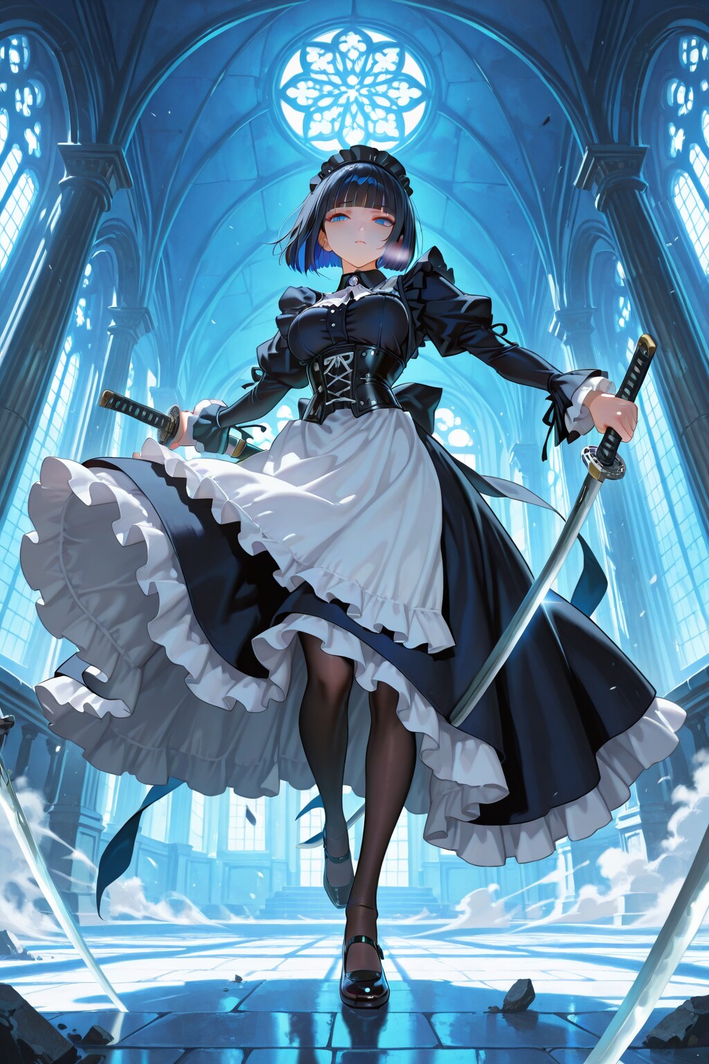 黒髪栞 — 蒼光の剣誓