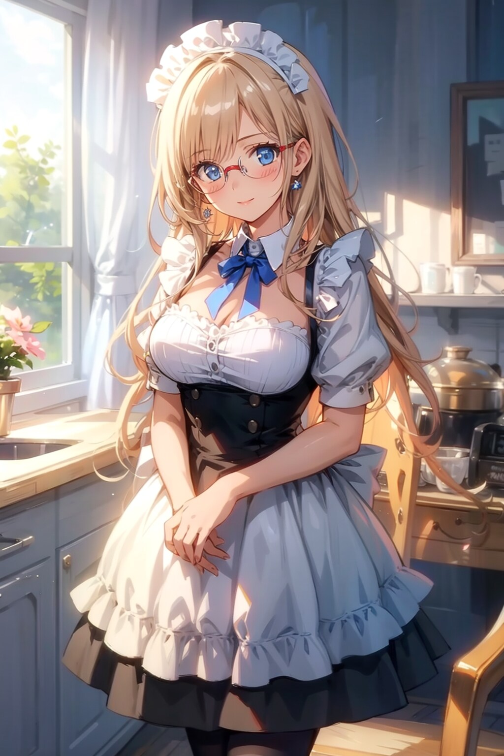 メガネ美少女メイド