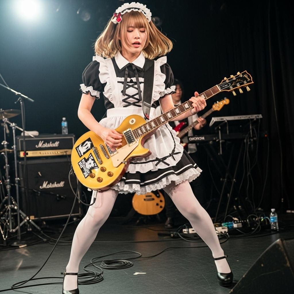 女子バンド　エレキギター