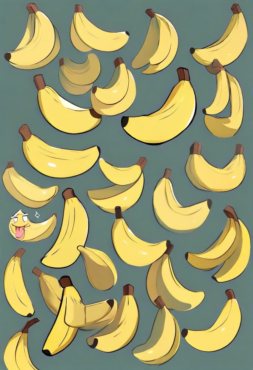 バナナ模様🍌 | の人気AIイラスト・グラビア