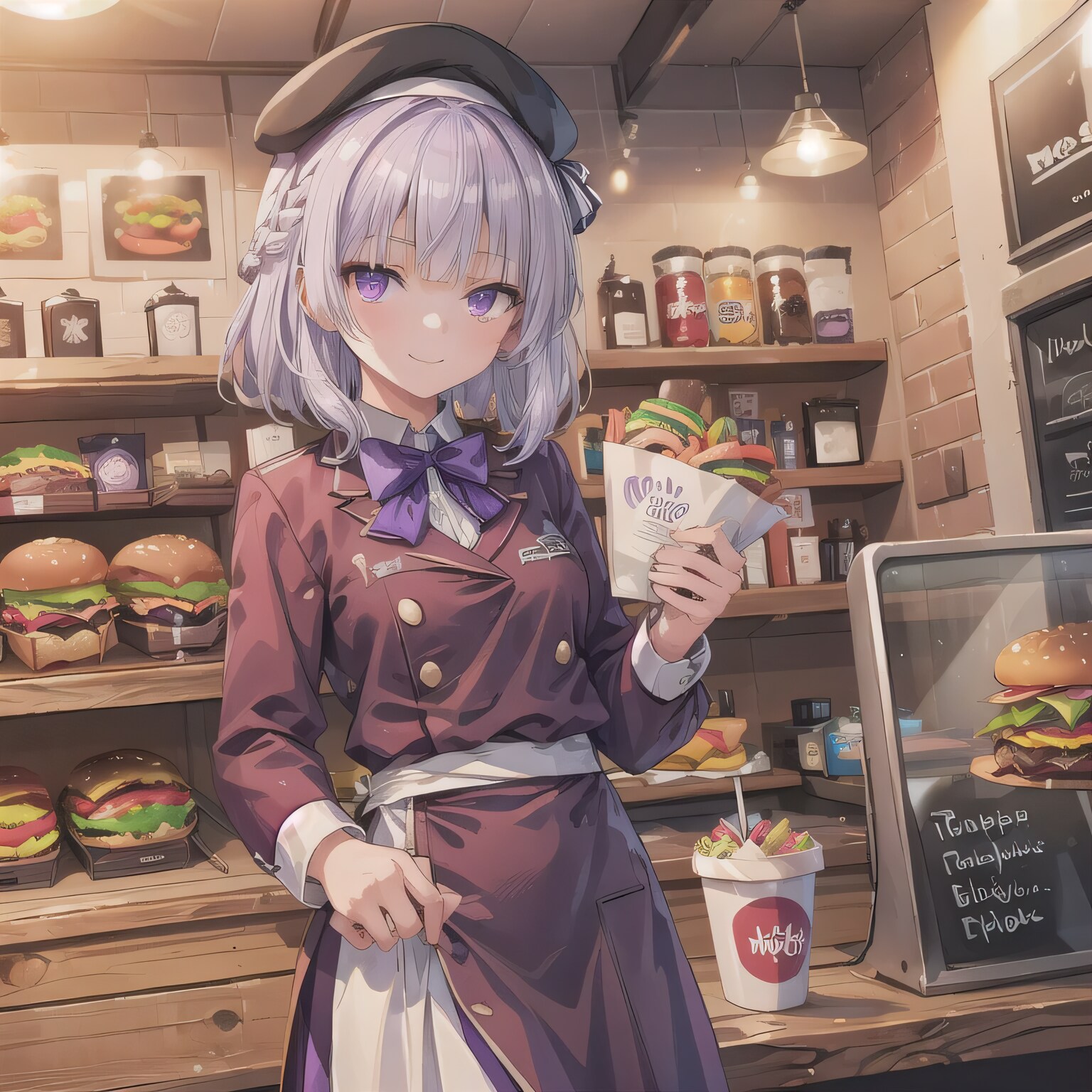 銀髪ボブでクルーの少女 | の人気AIイラスト・グラビア