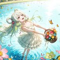 花摘みしながらアン・ドゥ・トロワ♪（蝶々を添えて） 3枚目