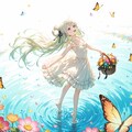 花摘みしながらアン・ドゥ・トロワ♪（蝶々を添えて） 8枚目