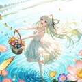 花摘みしながらアン・ドゥ・トロワ♪（蝶々を添えて） 5枚目