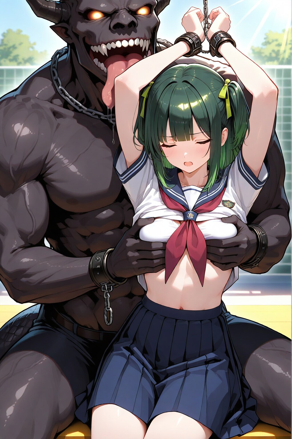捕まった ちよるちゃん