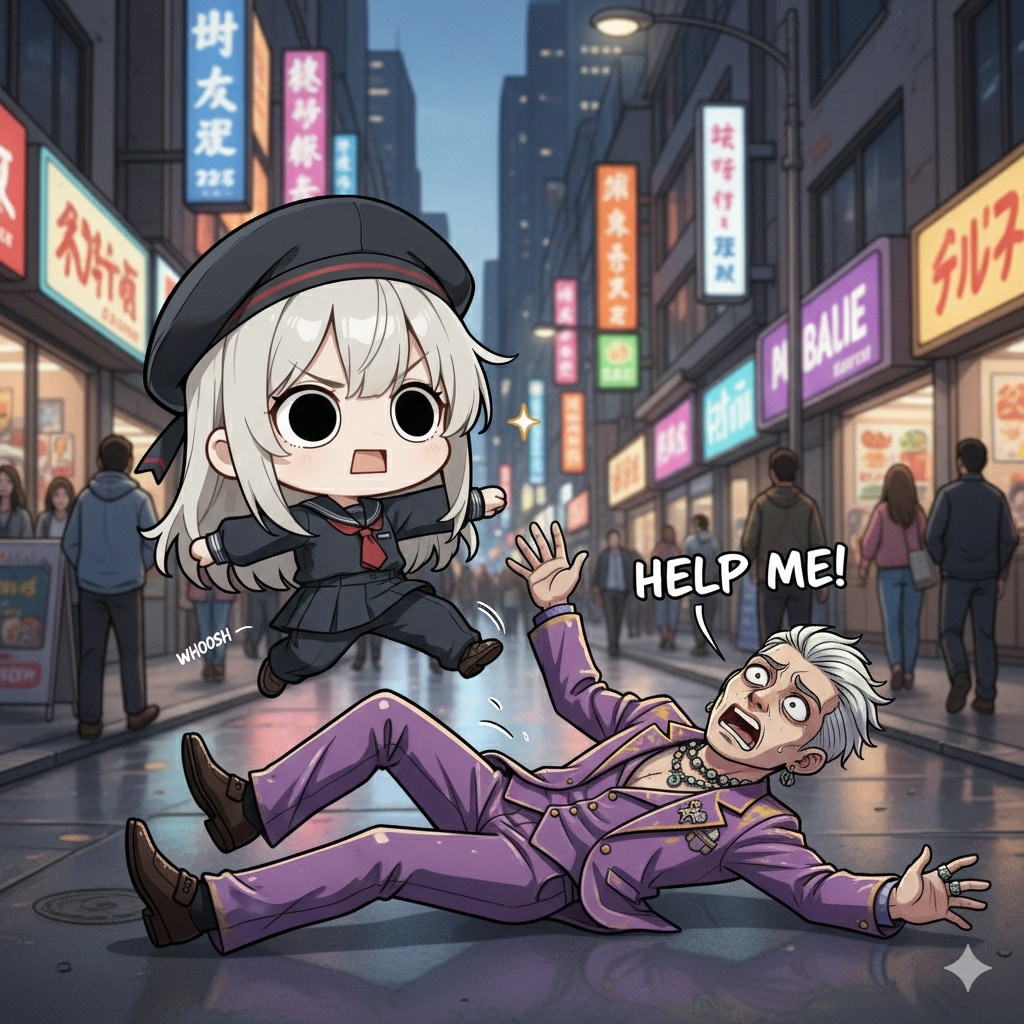 繁華街にはびこるぼったくり店の客引き共をやってしまいよったえらいこっちゃ嬢