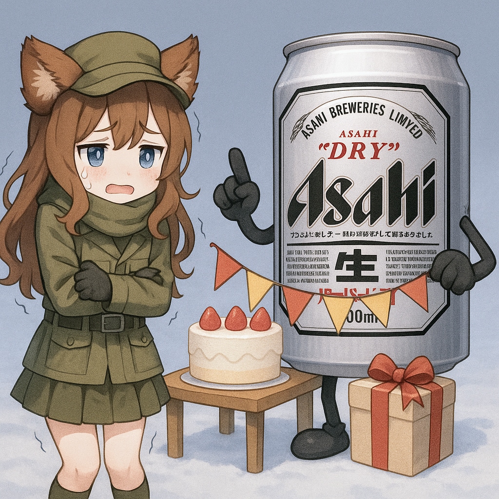 痩せてて手先かじかむ兵士なパーティーのヘッドライナーの小さな女の子