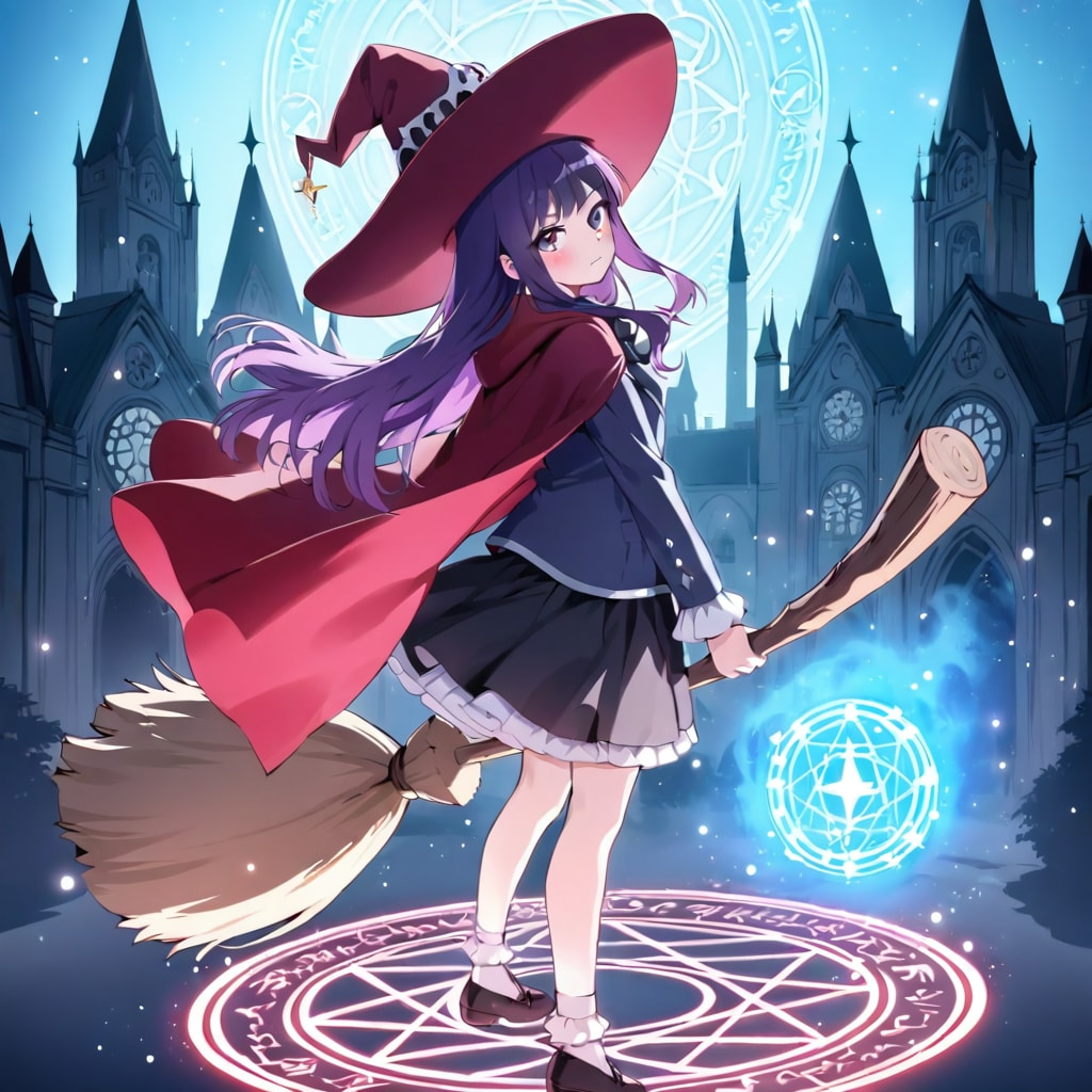 魔法練習中