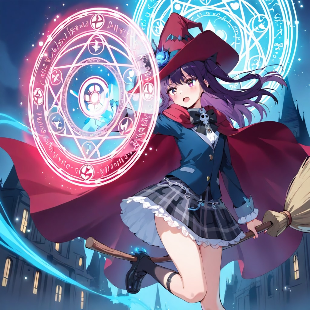 魔法練習中