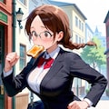 社会人しおりさんはポニテ遅刻魔？ 4枚目