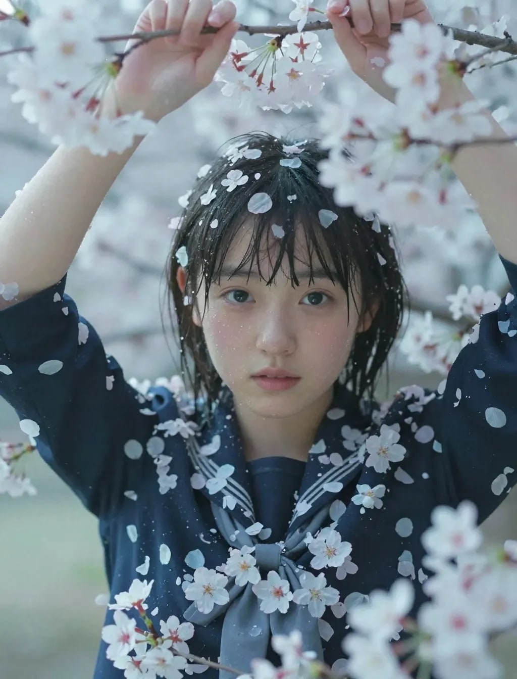 季節外れの桜まみれ