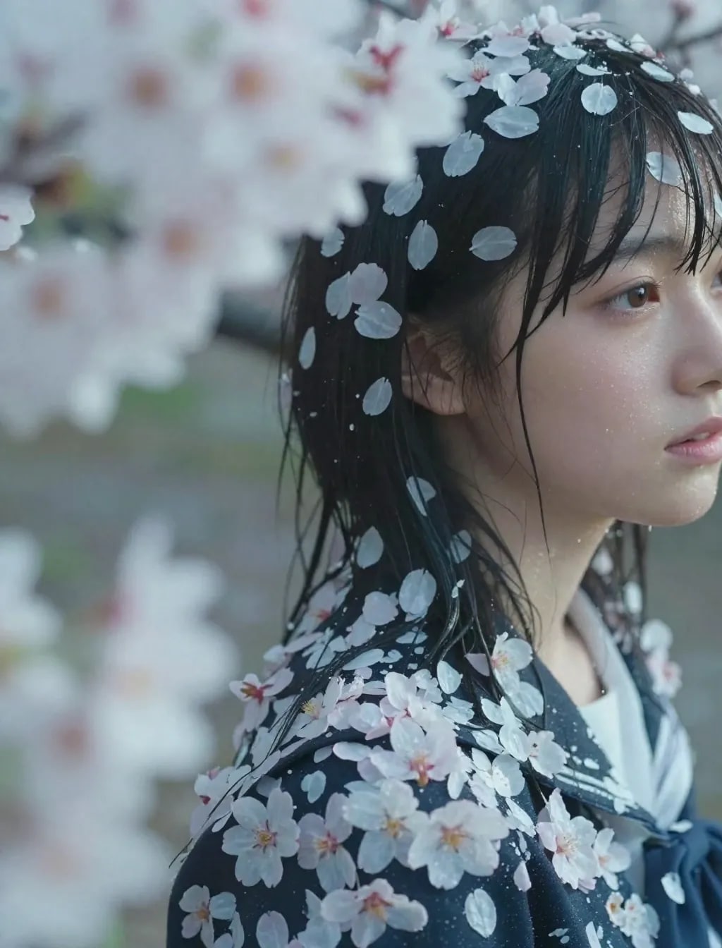 季節外れの桜まみれ