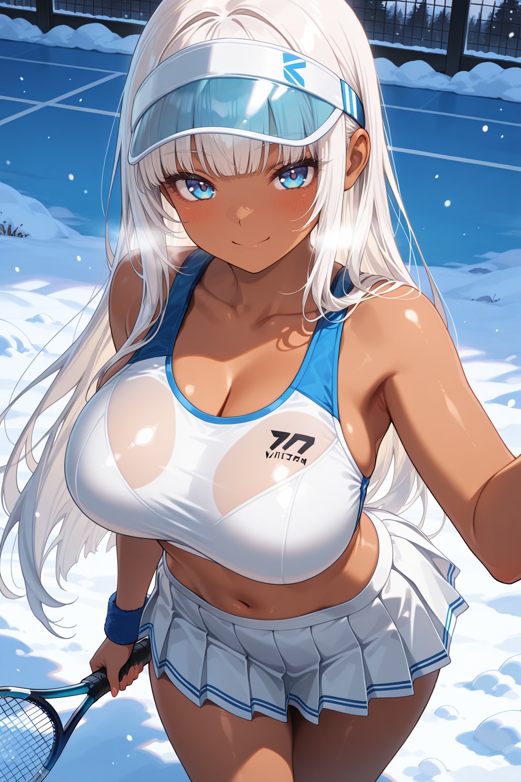 雪上テニスで、熱くて刺激的な練習しちゃおうよ！