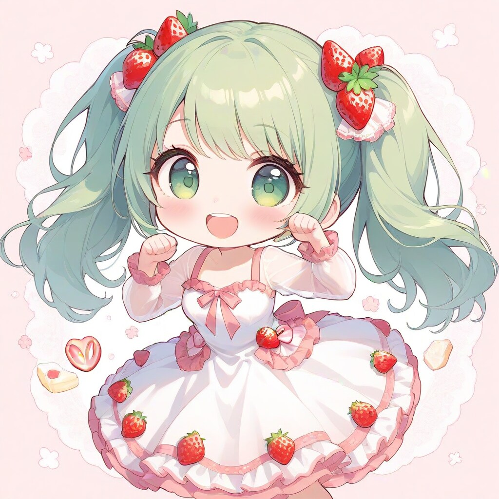 いちごパフェ✕あおい